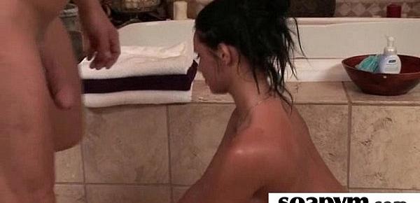  a very hot soapy massage and a hard fucking 25
